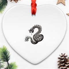 snake15872 Heart Ornament (Two Sides) from ArtsNow.com Front