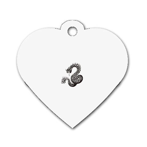 snake15872 Dog Tag Heart (Two Sides) from ArtsNow.com Front