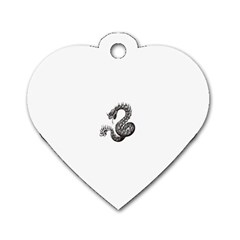 snake15872 Dog Tag Heart (Two Sides) from ArtsNow.com Front
