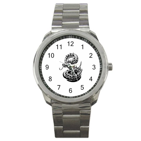 snake15873 Sport Metal Watch from ArtsNow.com Front