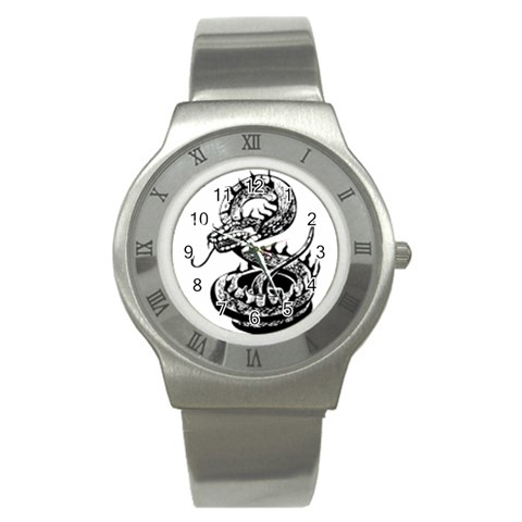 snake15873 Stainless Steel Watch from ArtsNow.com Front