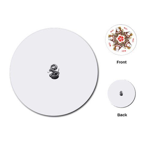 snake15873 Playing Cards (Round) from ArtsNow.com Front