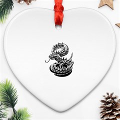 snake15873 Heart Ornament (Two Sides) from ArtsNow.com Front