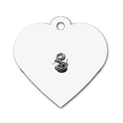 snake15873 Dog Tag Heart (Two Sides) from ArtsNow.com Front