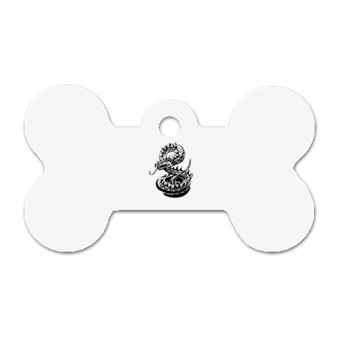 snake15873 Dog Tag Bone (One Side) from ArtsNow.com Front