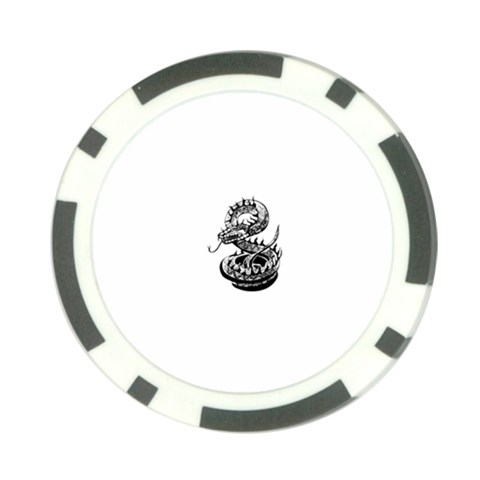 snake15873 Poker Chip Card Guard from ArtsNow.com Front