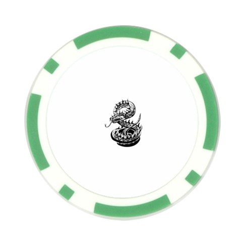 snake15873 Poker Chip Card Guard from ArtsNow.com Front