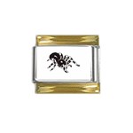 spider1410 Gold Trim Italian Charm (9mm)