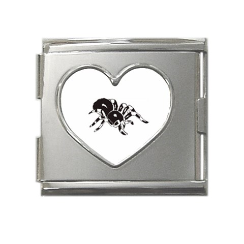 spider1410 Mega Link Heart Italian Charm (18mm) from ArtsNow.com Front