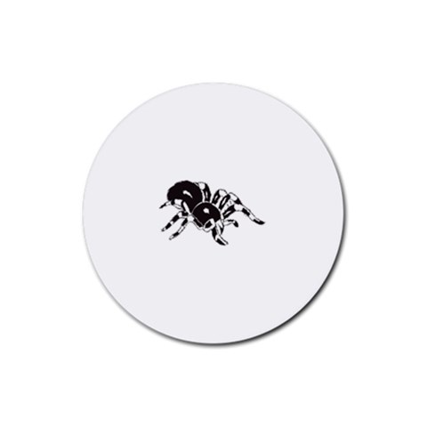 spider1410 Rubber Round Coaster (4 pack) from ArtsNow.com Front