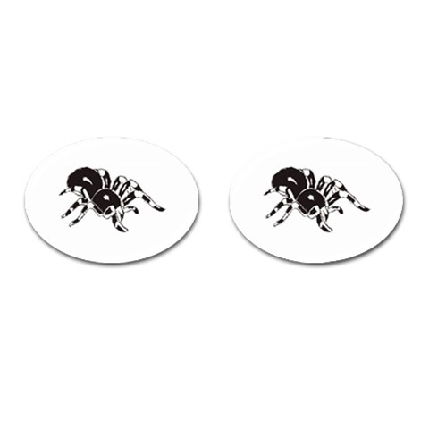 spider1410 Cufflinks (Oval) from ArtsNow.com Front(Pair)