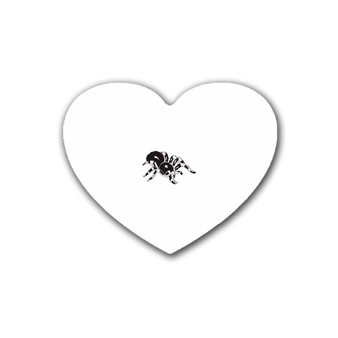 spider1410 Rubber Coaster (Heart) from ArtsNow.com Front