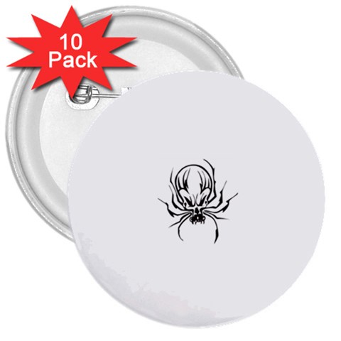 spider21987 3  Button (10 pack) from ArtsNow.com Front