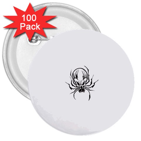spider21987 3  Button (100 pack) from ArtsNow.com Front