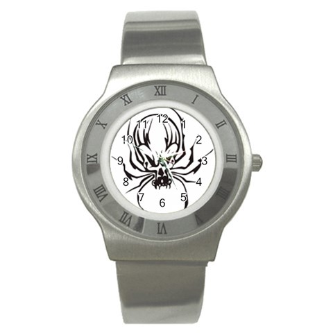 spider21987 Stainless Steel Watch from ArtsNow.com Front