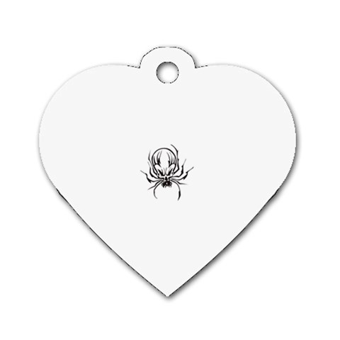 spider21987 Dog Tag Heart (One Side) from ArtsNow.com Front