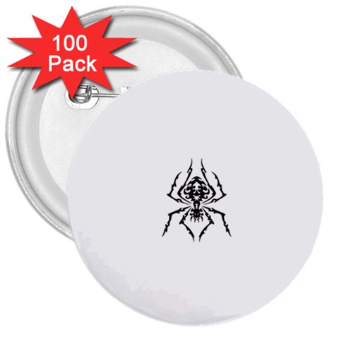 spider22034 3  Button (100 pack) from ArtsNow.com Front