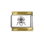 spider22034 Gold Trim Italian Charm (9mm)