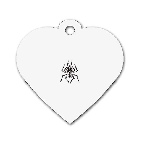 spider22034 Dog Tag Heart (Two Sides) from ArtsNow.com Front