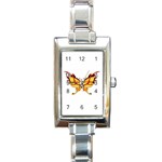 tgoldenbutterfly Rectangular Italian Charm Watch