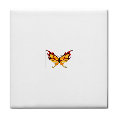 tgoldenbutterfly Tile Coaster from ArtsNow.com Front