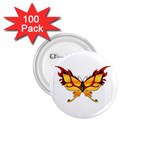 tgoldenbutterfly 1.75  Button (100 pack) 