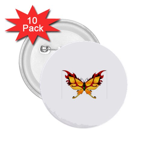 tgoldenbutterfly 2.25  Button (10 pack) from ArtsNow.com Front