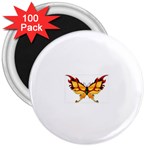 tgoldenbutterfly 3  Magnet (100 pack)
