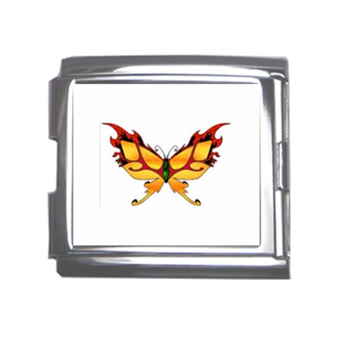 tgoldenbutterfly Mega Link Italian Charm (18mm) from ArtsNow.com Front