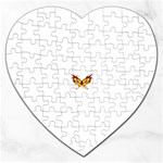 tgoldenbutterfly Jigsaw Puzzle (Heart)