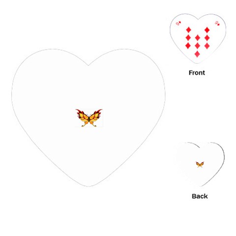 tgoldenbutterfly Playing Cards (Heart) from ArtsNow.com Front