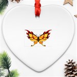 tgoldenbutterfly Heart Ornament (Two Sides)