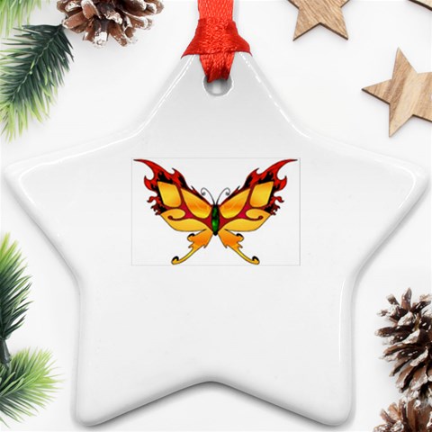 tgoldenbutterfly Star Ornament (Two Sides) from ArtsNow.com Front