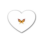 tgoldenbutterfly Rubber Coaster (Heart)