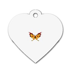 tgoldenbutterfly Dog Tag Heart (Two Sides) from ArtsNow.com Front