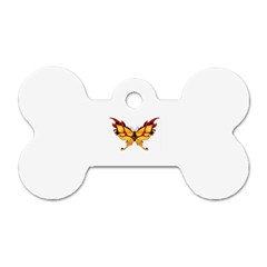 tgoldenbutterfly Dog Tag Bone (Two Sides) from ArtsNow.com Front