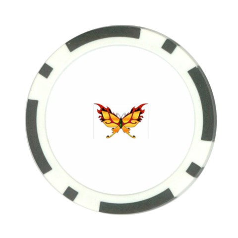 tgoldenbutterfly Poker Chip Card Guard from ArtsNow.com Front