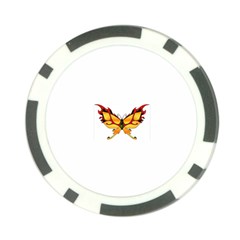 tgoldenbutterfly Poker Chip Card Guard from ArtsNow.com Front