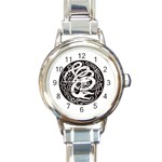 snake8808 Round Italian Charm Watch