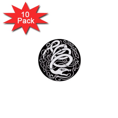 snake8808 1  Mini Button (10 pack)  from ArtsNow.com Front