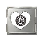 snake8808 Mega Link Heart Italian Charm (18mm)