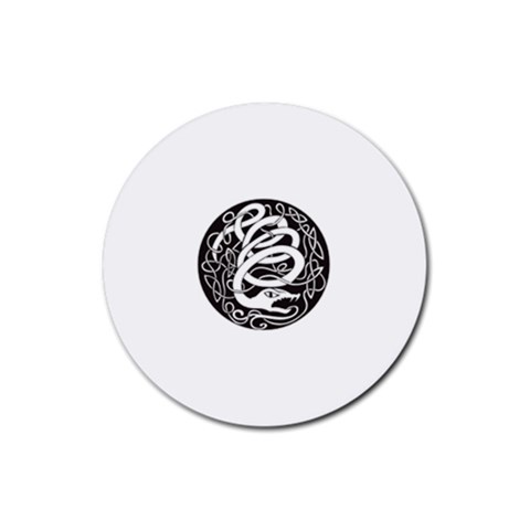 snake8808 Rubber Round Coaster (4 pack) from ArtsNow.com Front