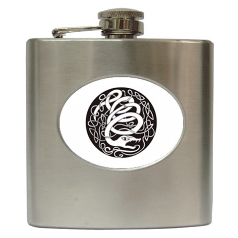 snake8808 Hip Flask (6 oz) from ArtsNow.com Front