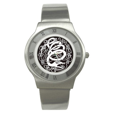snake8808 Stainless Steel Watch from ArtsNow.com Front