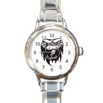 snake3087 Round Italian Charm Watch