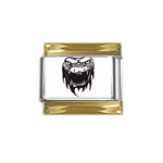 snake3087 Gold Trim Italian Charm (9mm)