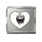 snake3087 Mega Link Heart Italian Charm (18mm)
