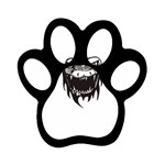 snake3087 Magnet (Paw Print)