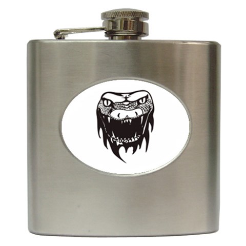 snake3087 Hip Flask (6 oz) from ArtsNow.com Front