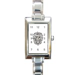 lion15298 Rectangular Italian Charm Watch